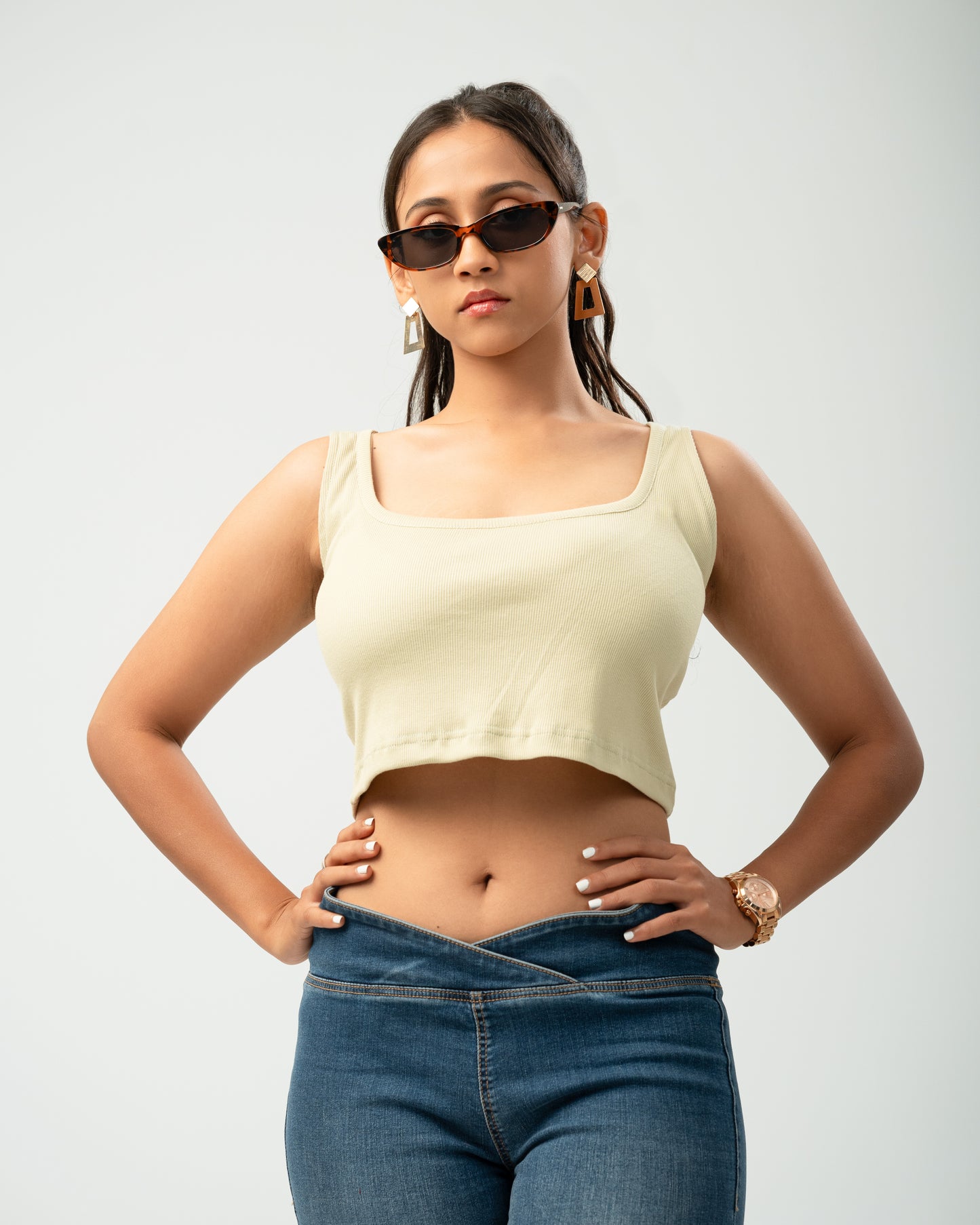 Sage Ribbed Tank Top