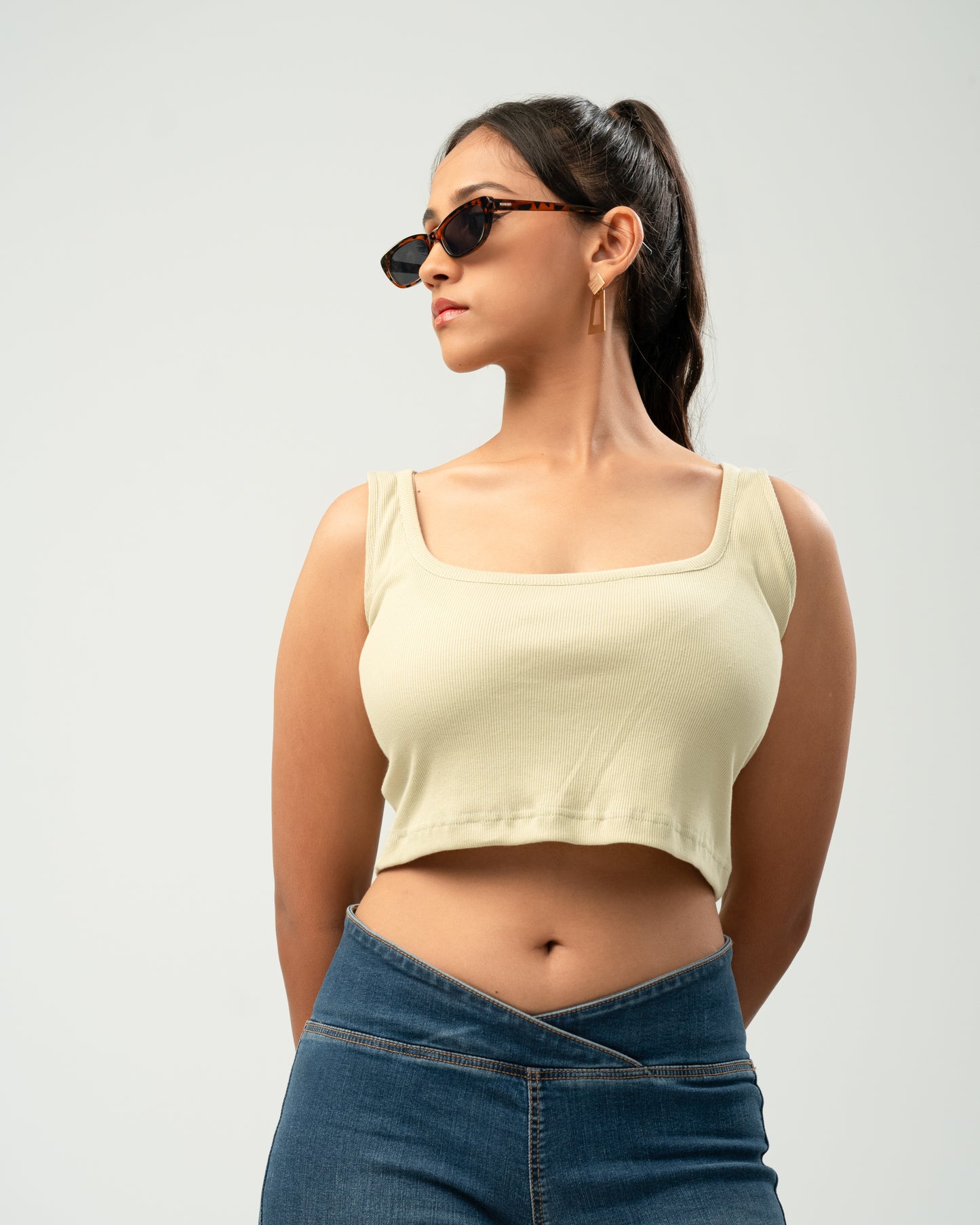 Sage Ribbed Tank Top