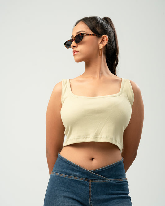 Sage Ribbed Tank Top