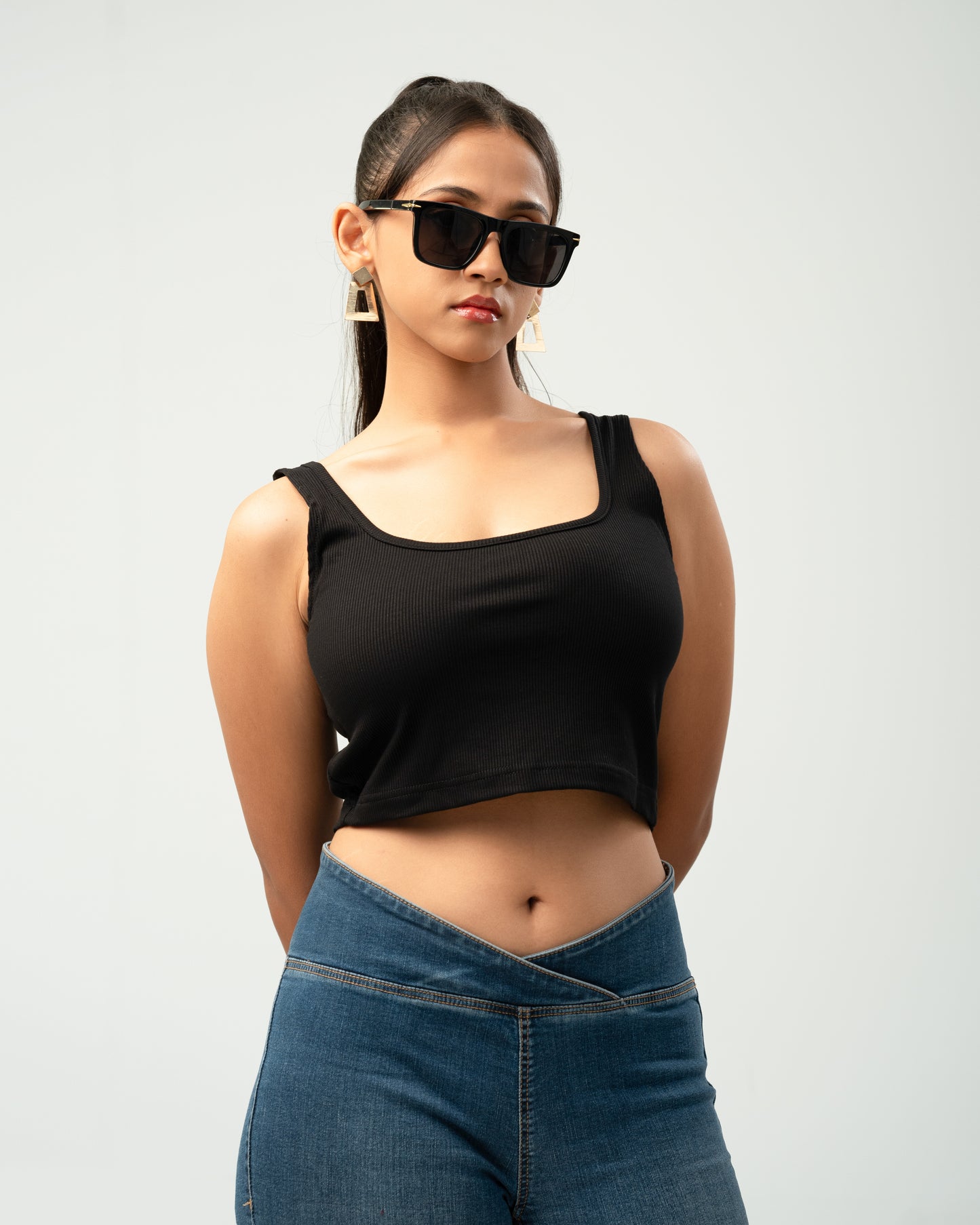 Onyx Edge Ribbed Tank Top