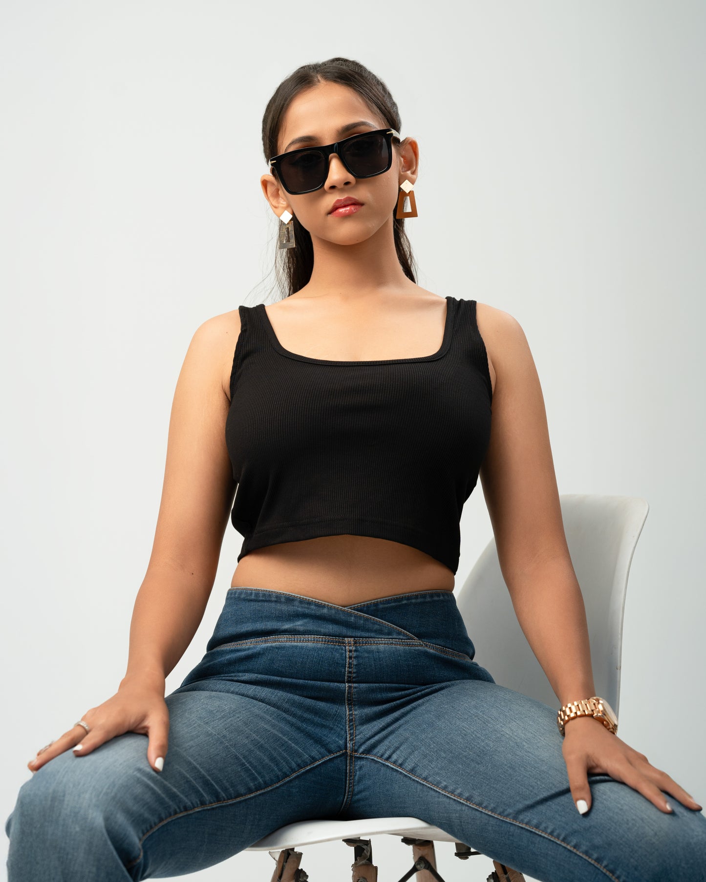 Onyx Edge Ribbed Tank Top